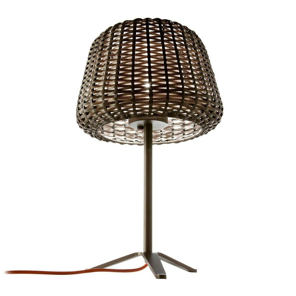 Panzeri Ralph Rattan Lampe de table extérieure 58cm 1