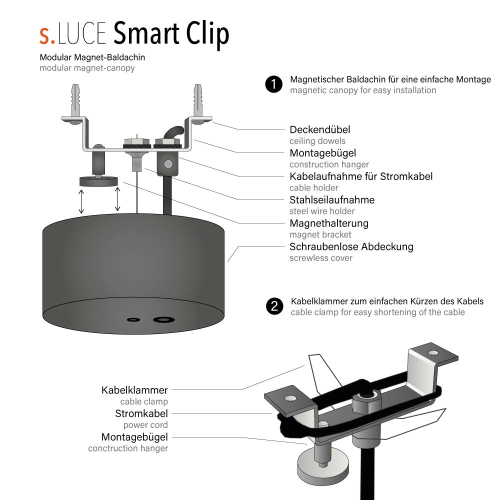 s.luce Modular Smart Clip Magnet Baldachin thumbnail 2