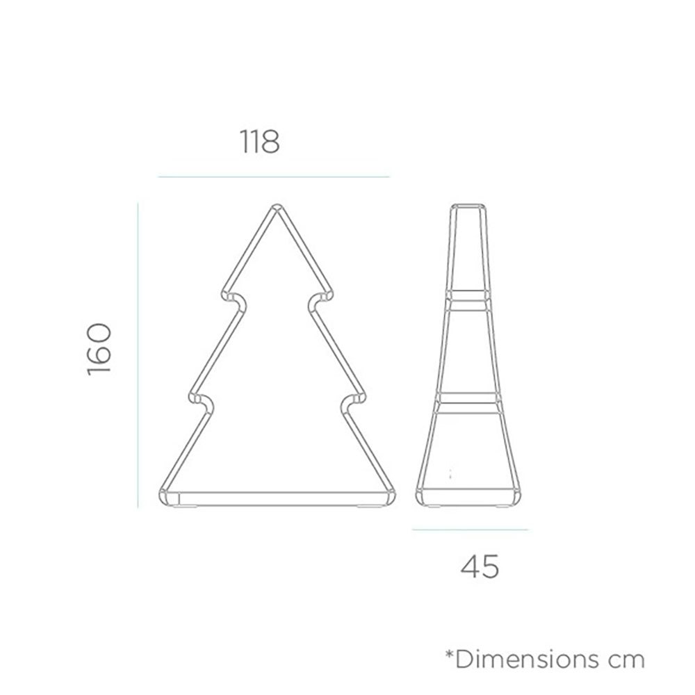 XXL LED Weihnachtsbaum Pinus 160cm IP65 2