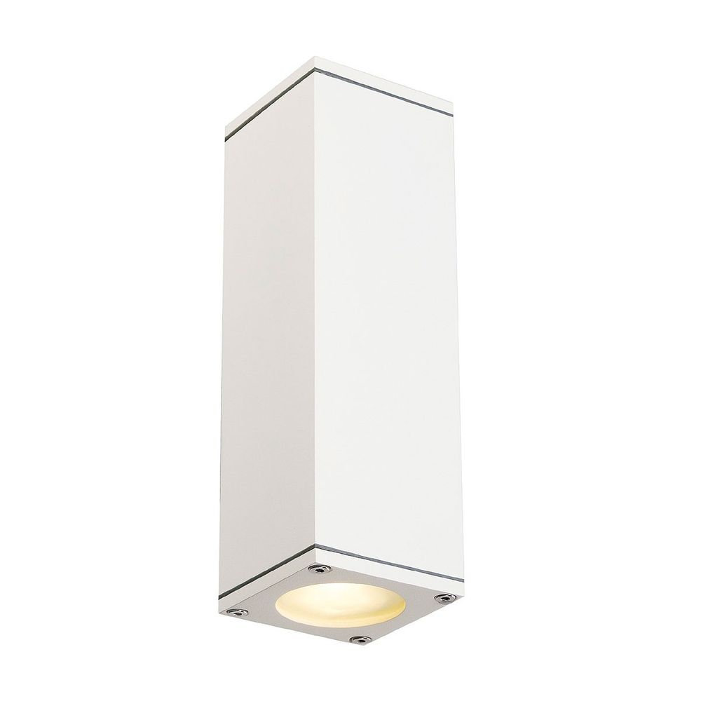 S.Luce SLV Theo Up & Down Out Wandleuchte eckig weiß GU10 max. 2x35W