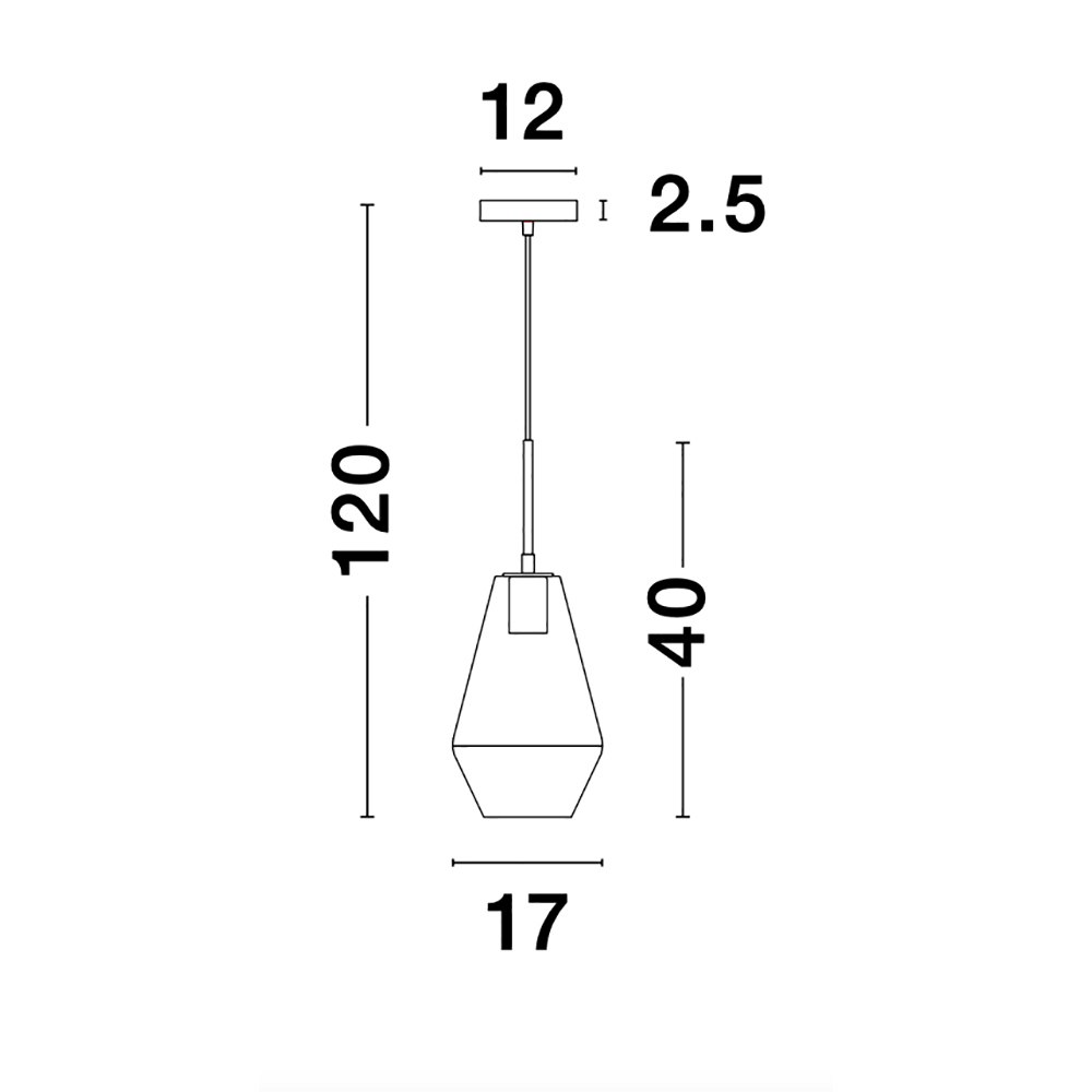 Nova Luce Prisma Lampe à suspendre métal clair thumbnail 5