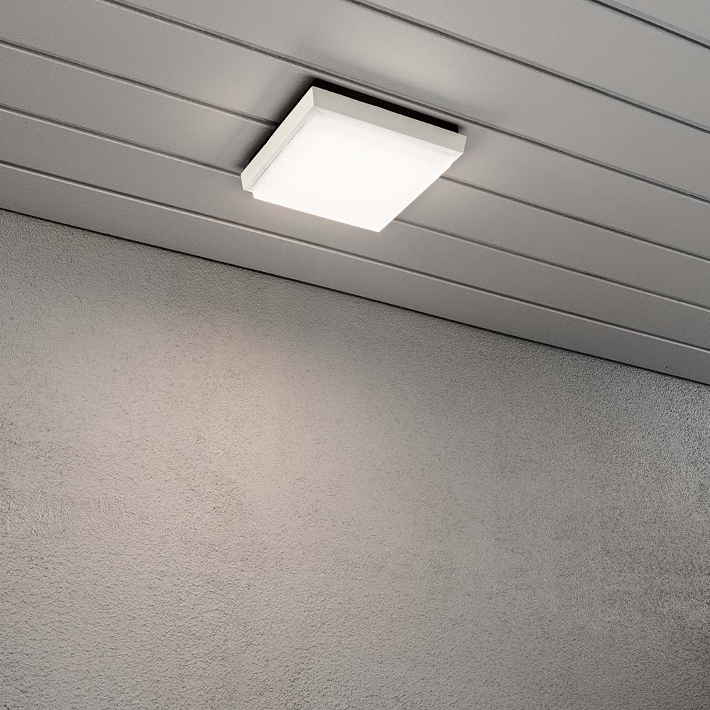 S.Luce Cesena LED Außen Wand- & Deckenlampe Eckig Weiß