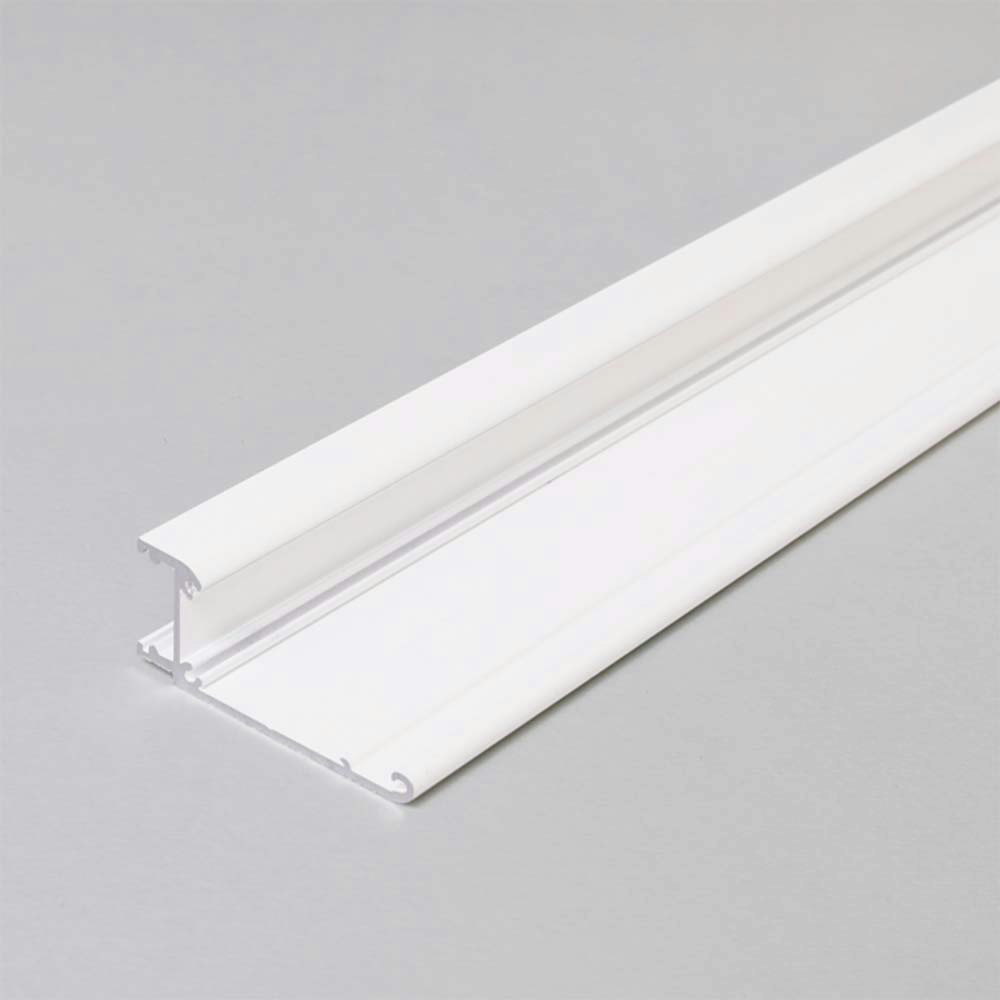 Aufbau-Wandprofil schräg 200cm Weiß ohne Abdeckung für LED-Strips thumbnail 1