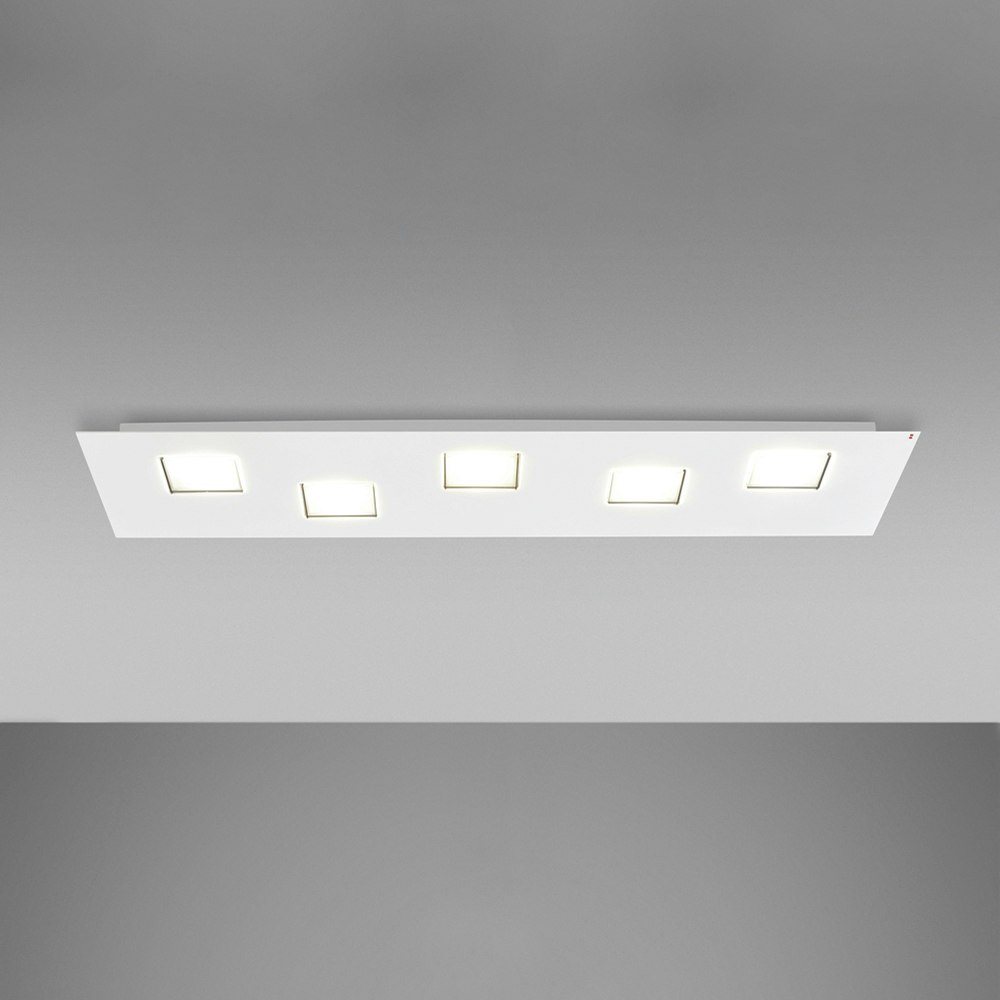 Fabbian Quarter LED-Deckenleuchte rechteckig 5-flammig 1