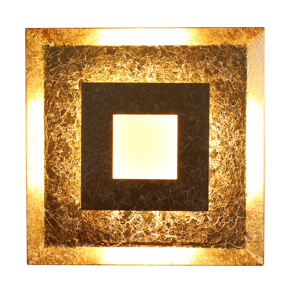 S.Luce LED Wandlampe Window S Goldfarben