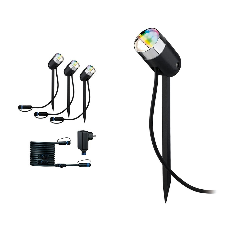 Plug & Shine LED Garden Spotlight Smart Home Zigbee Basic Set 2