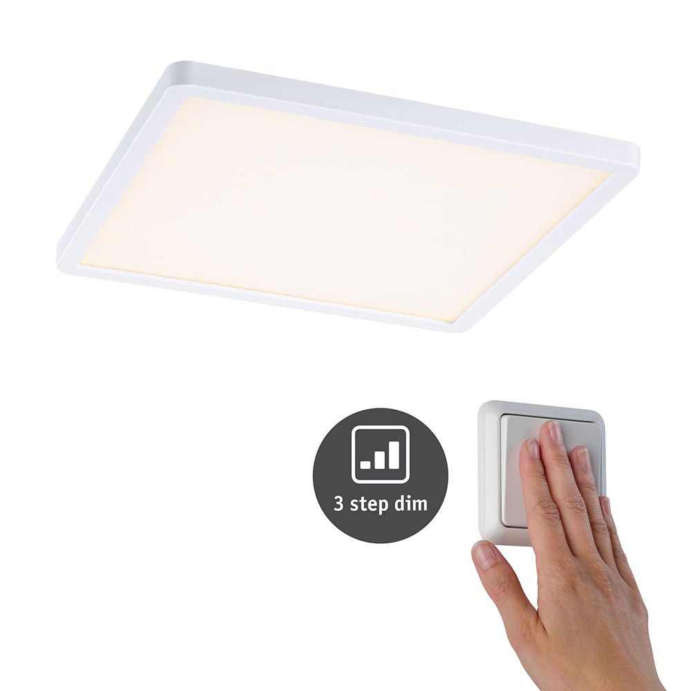 S.Luce VariFit LED Einbaupanel Areo mit 3-Stufen-Dimmer IP44