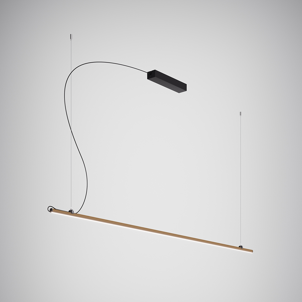 S.Luce Fabbian Freeline LED-Hängeleuchte Medium 200cm