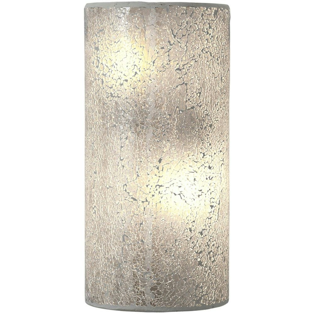 Wall Light 2 Flame Narziso Glass Mosaic Silver 1