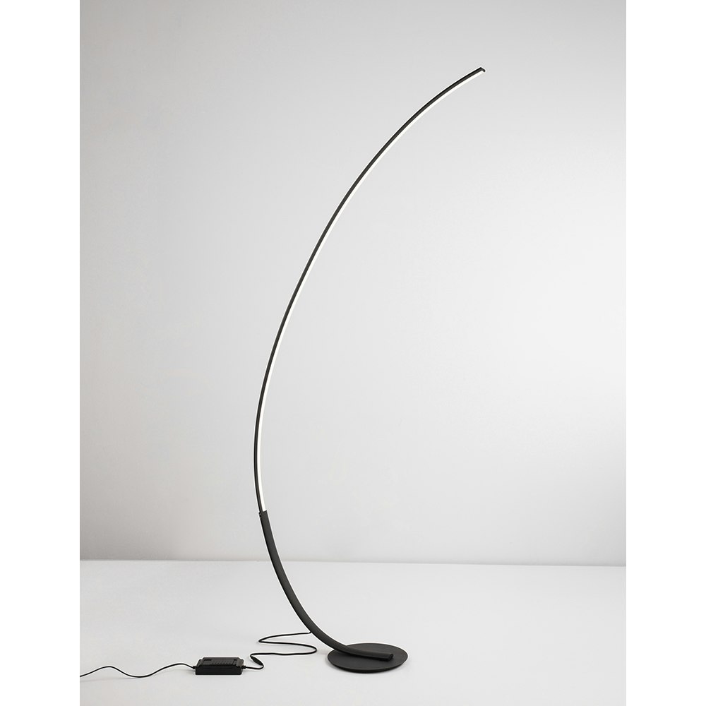 Nova Luce Premium Stehlampe Gebogen Weiß LED »