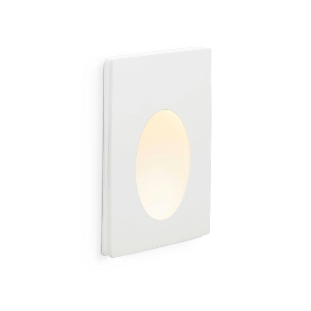 LED Wand-Einbauleuchte PLAS-1 1W 3000K Weiß 1
