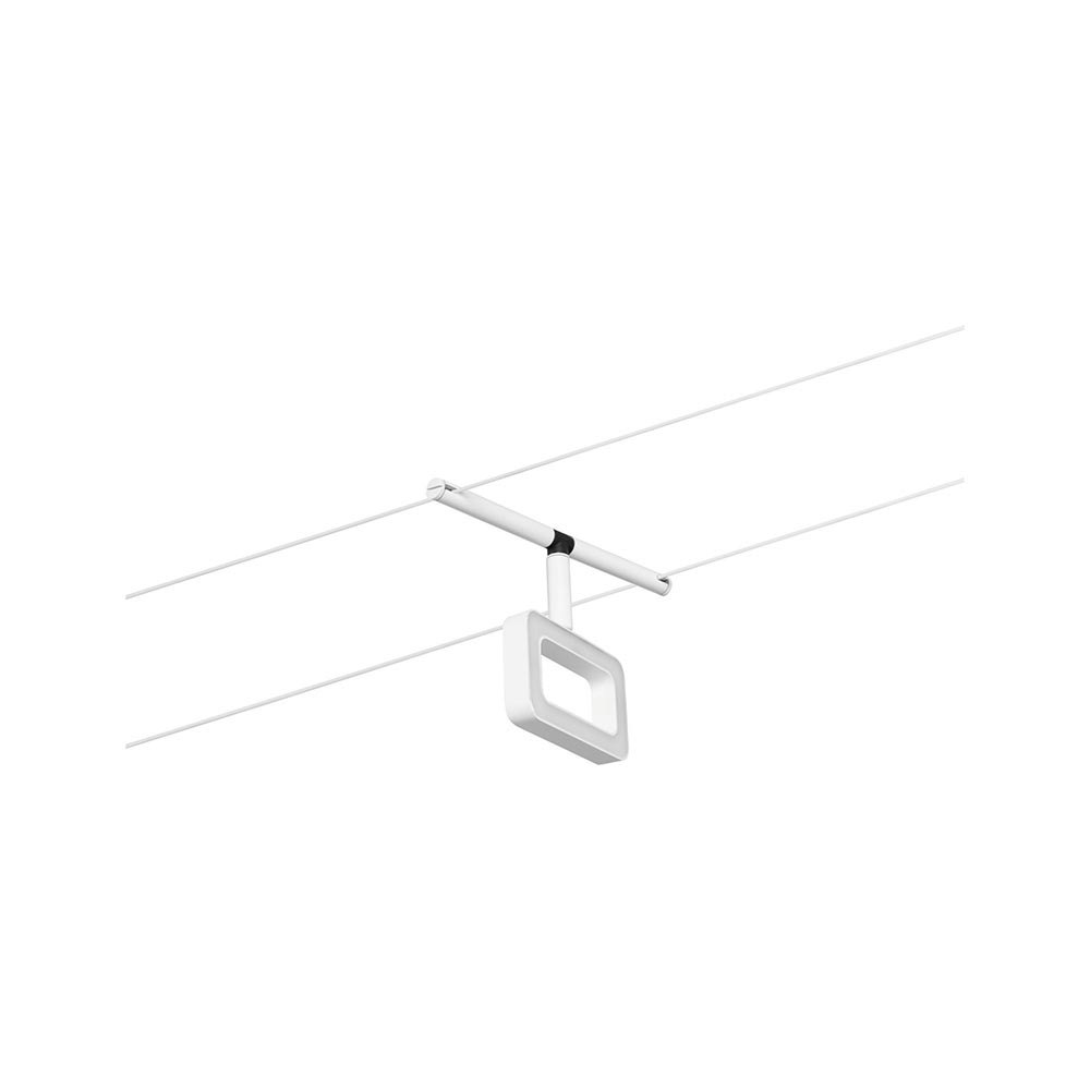 CorDuo LED Seilsystem Frame Einzelspot Weiß-Matt, Chrom thumbnail 4
