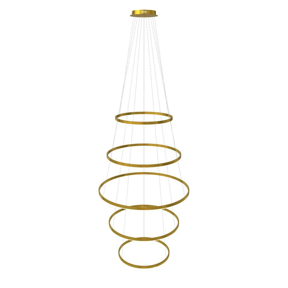 s.luce LED 5-ring suspensions combinaison centrée 2