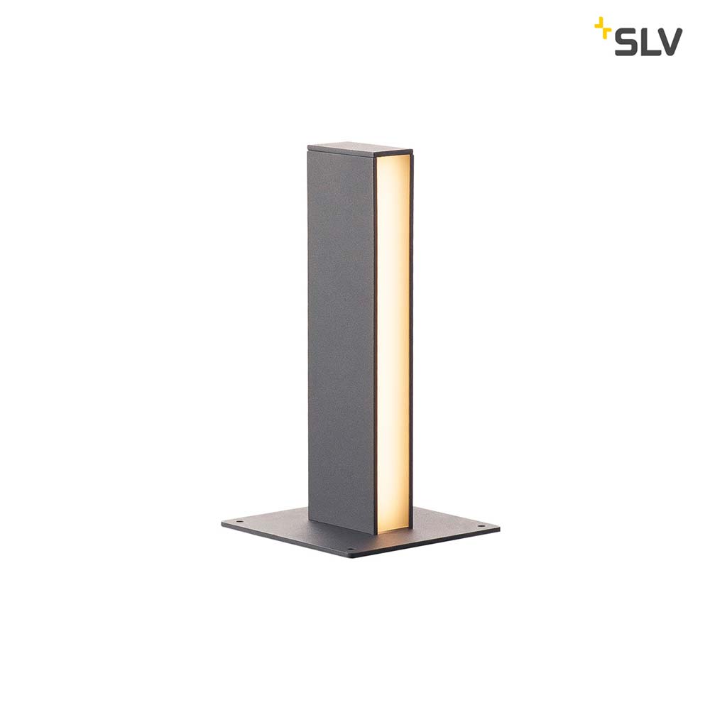 S.Luce SLV H-Pol Wege- & Standleuchte Zweiflammig LED 3000K Anthrazit 36cm