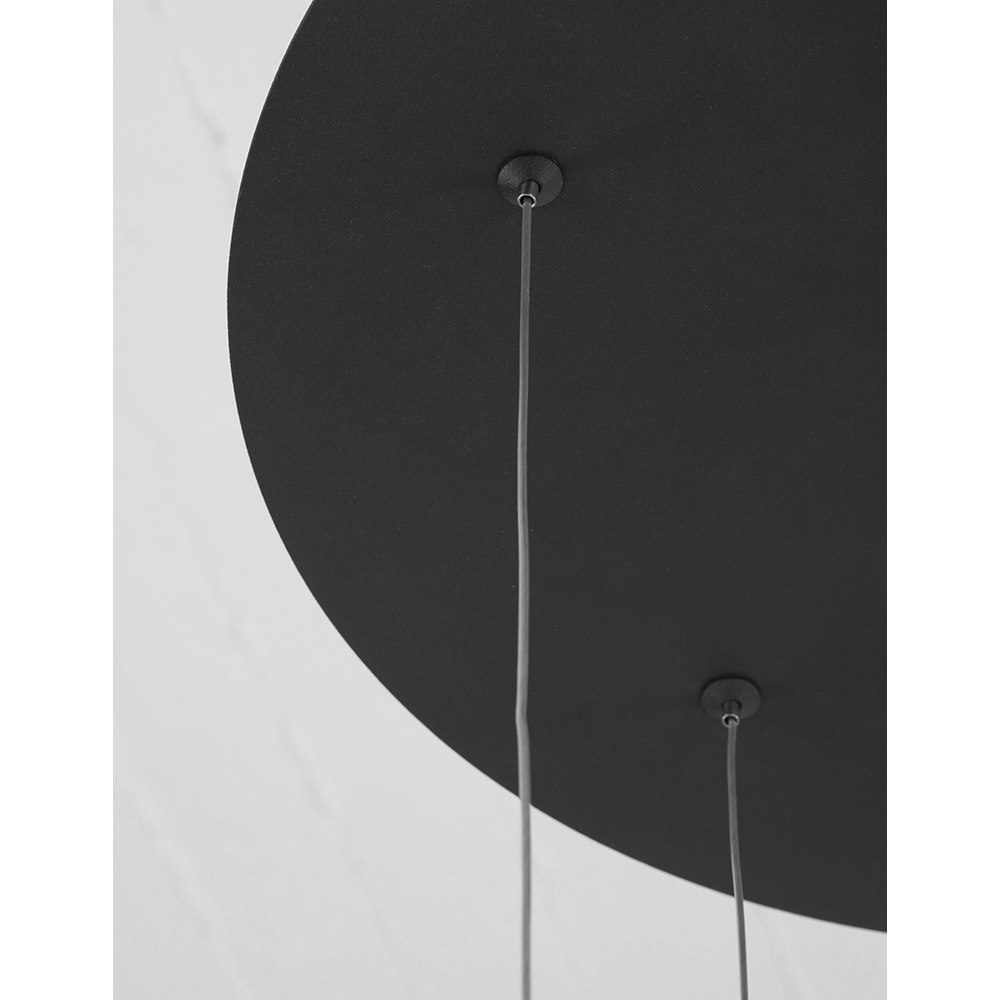 Nova Luce Rings LED Lampe à suspendre Infinity noire thumbnail 6