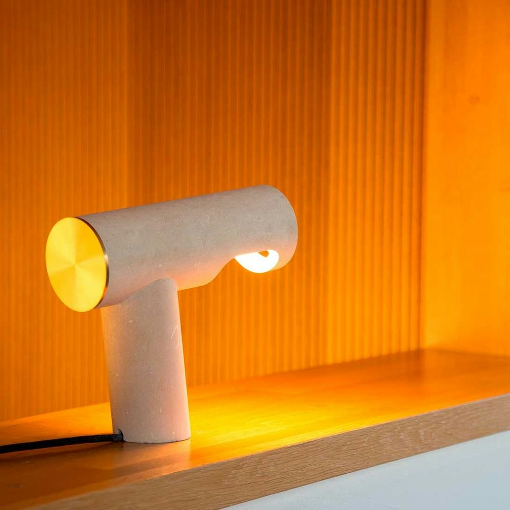 Pulpo LED Tischlampe Simple Light aus Kalkstein zoom thumbnail 1