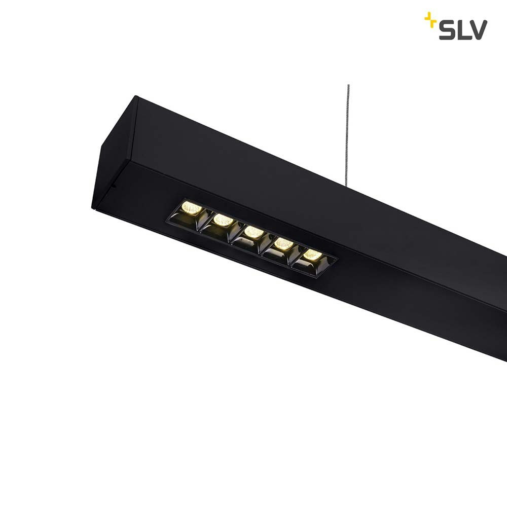 SLV Q-Line LED Pendelleuchte 1m Schwarz 4000K zoom thumbnail 3