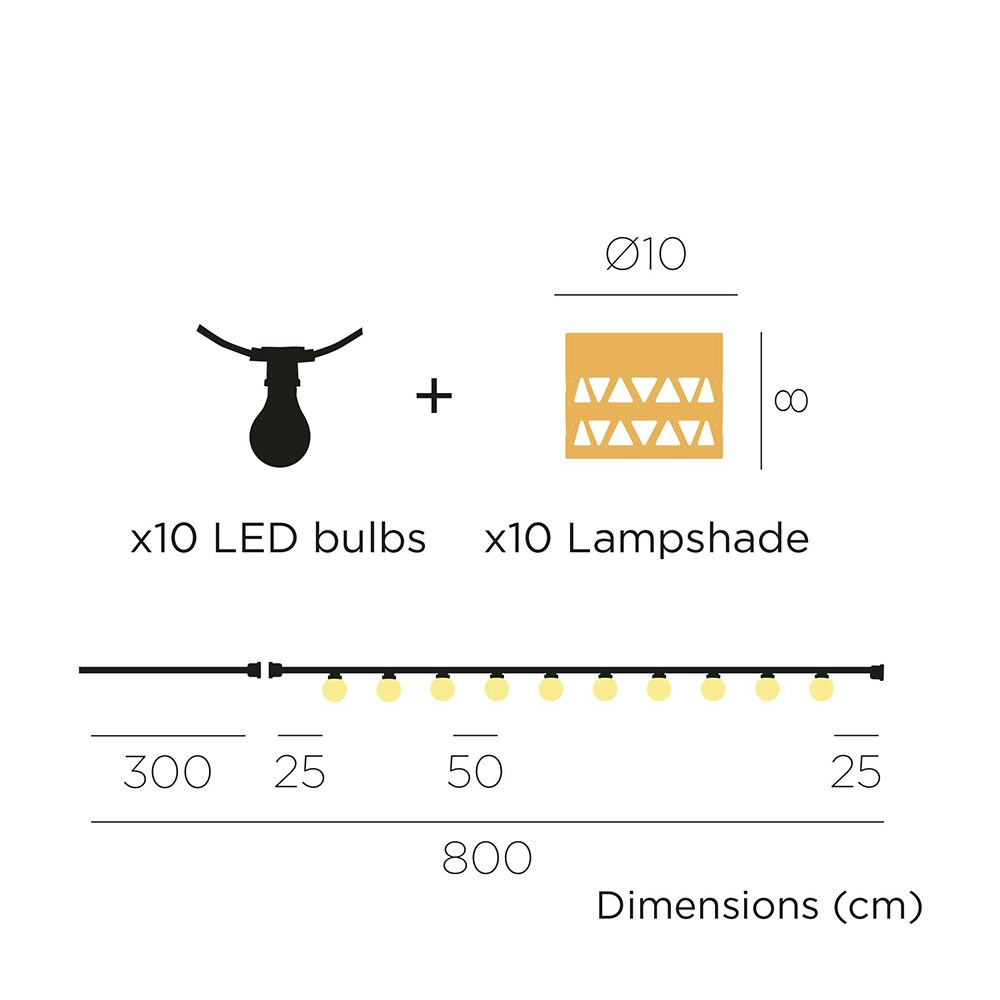 Alba Boho LED Jute Solar-Lichterkette 8m Laternenform thumbnail 4