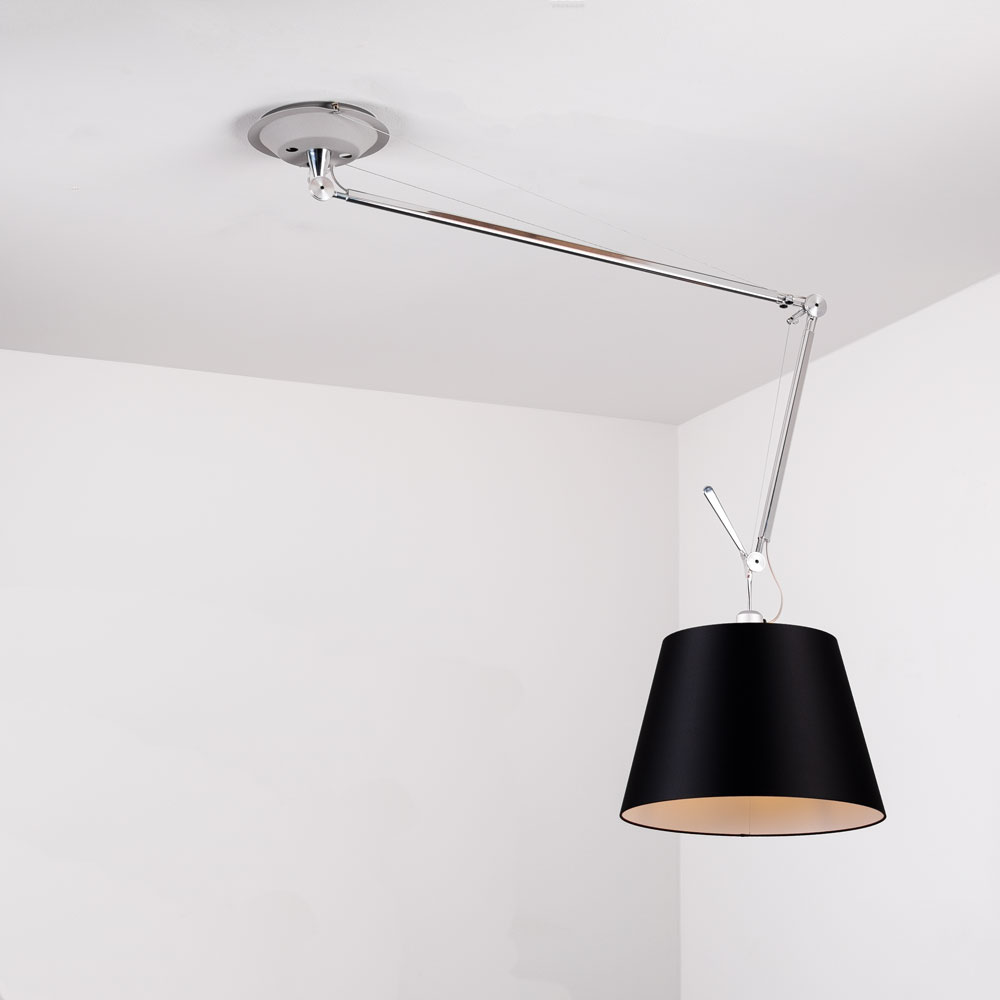 S.Luce Artemide Tolomeo Decentrata Pendelleuchte mit Schirm