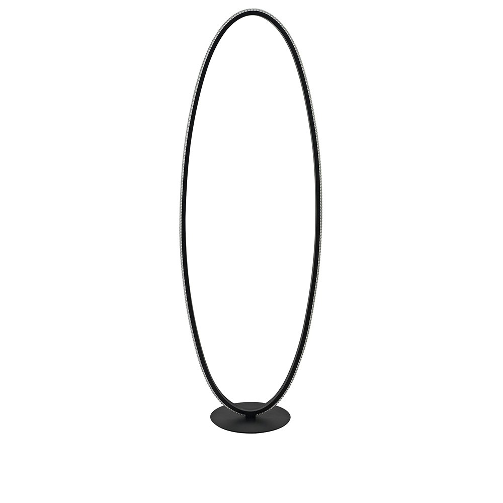 Nova Luce Nager LED Stehleuchte Ring 125cm Sandig-Schwarz thumbnail 2