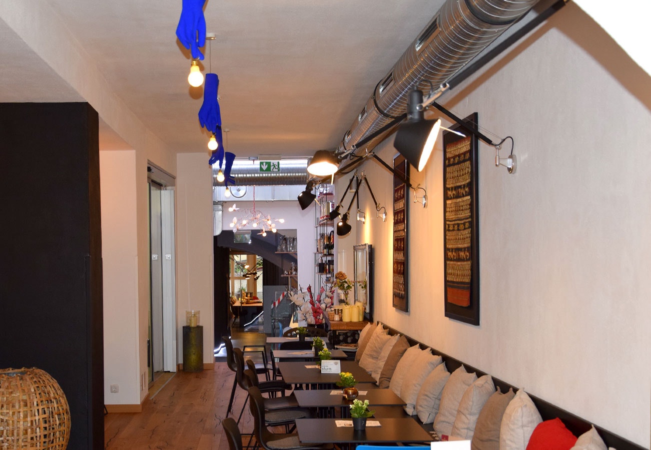 Lichtkonzept Cafe und Restaurant