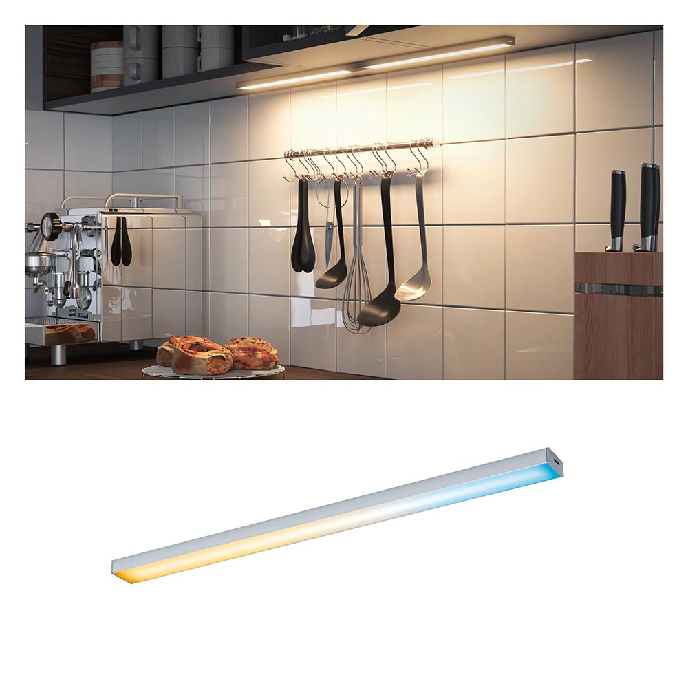 S.Luce Clever Connect LED Leiste Barre Weiß, Chrom-Matt