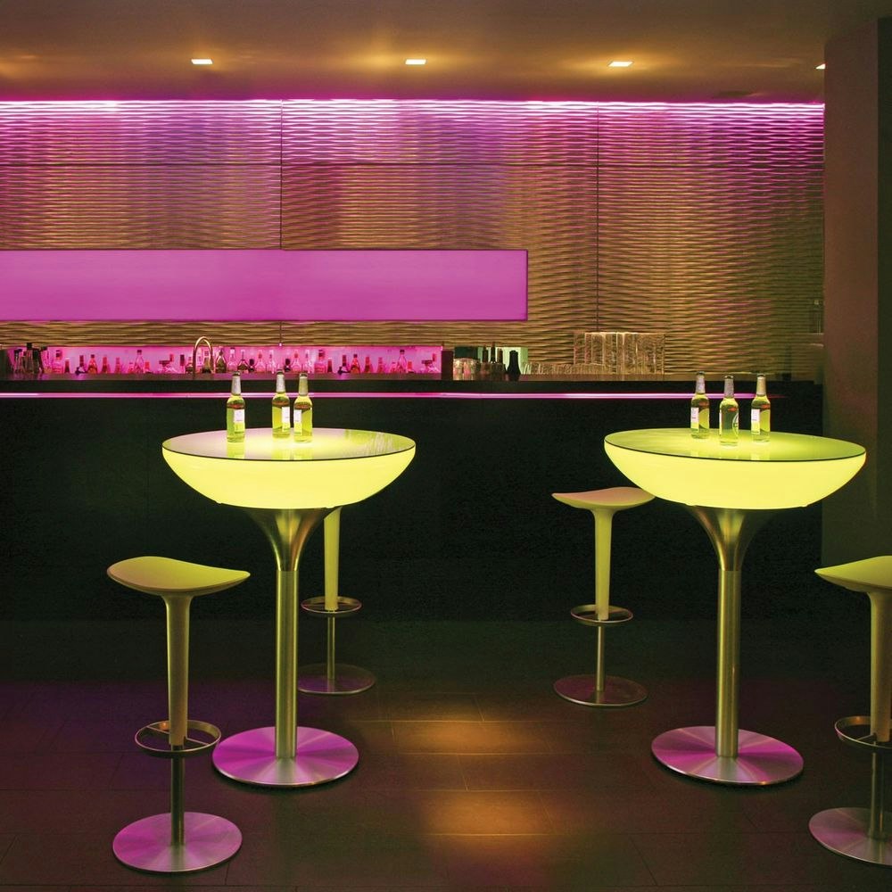 Moree Lounge Table LED Tisch Pro mit Akku 105cm zoom thumbnail 1