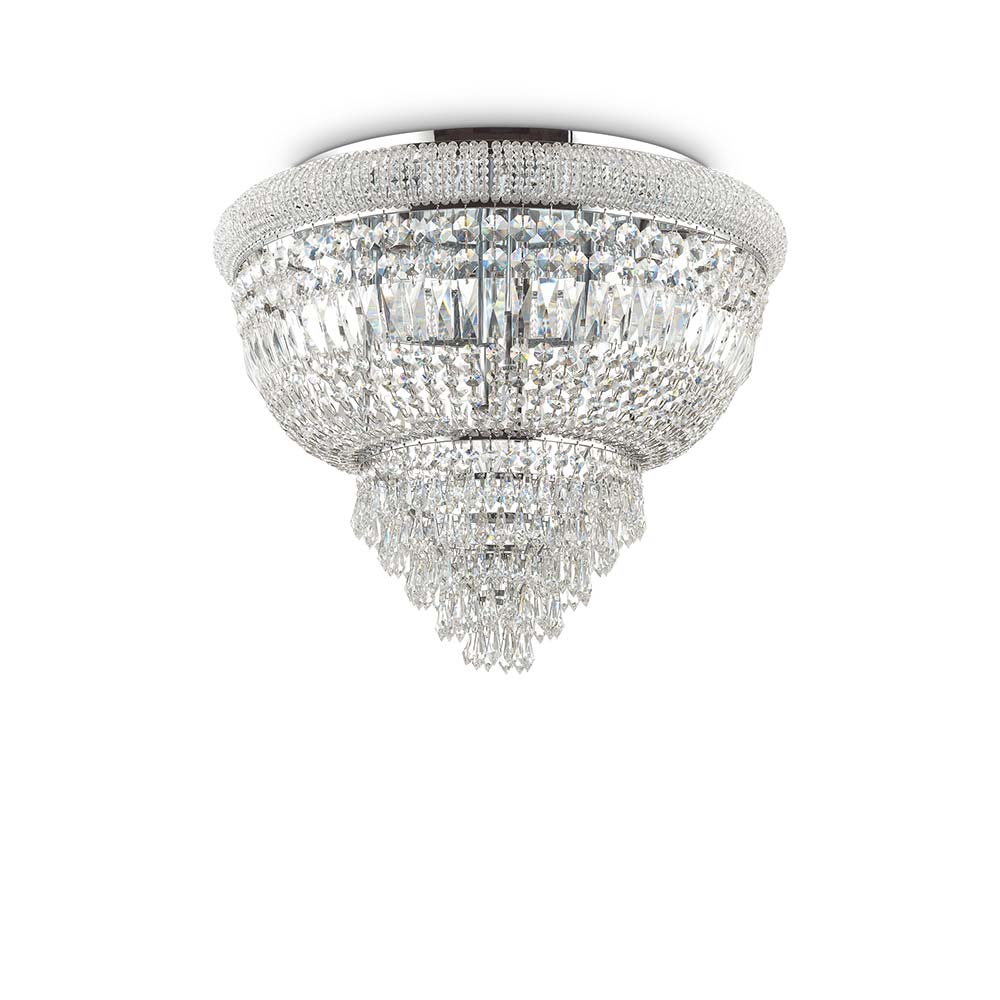 S.Luce Ideal Lux Deckenlampe Dubai 6-flg. Chrom