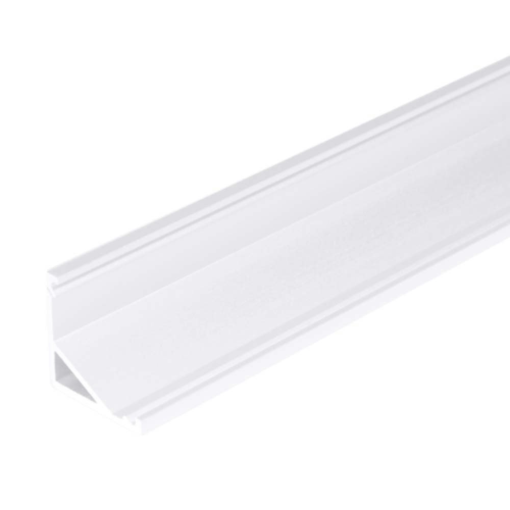 Aufbau-Eckprofil 30° & 60° 200cm Weiß ohne Abdeckung für LED-Strips 1