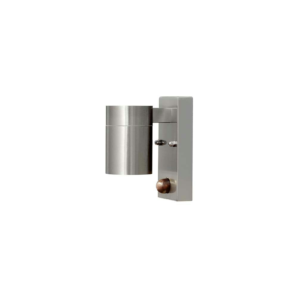 Modena outdoor wall light with motion detector stainless steel, clear glass, reflector thumbnail 3