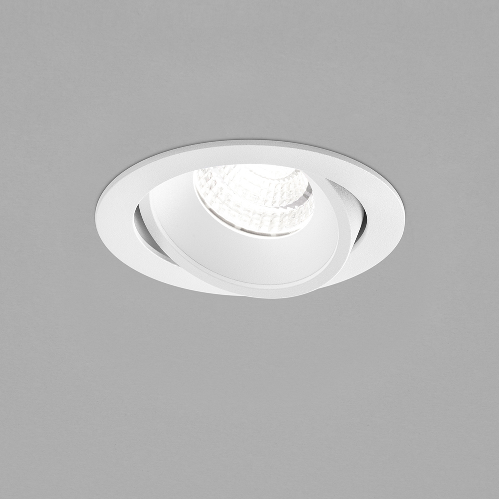 S.Luce LED Decken-Einbauleuchte Sid Weiß 890lm IP65