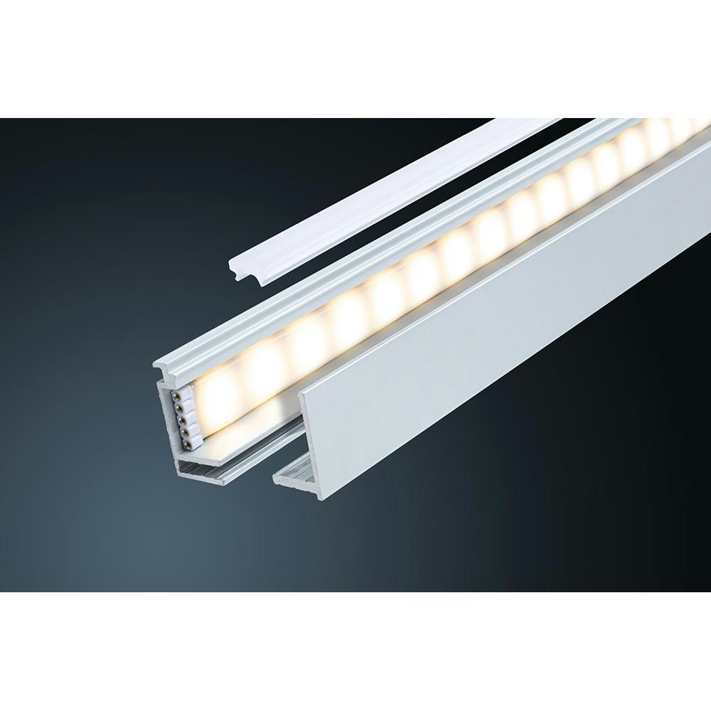 LumiTiles LED Strip 2m Aufbauprofil Top Alu-Eloxiert, Satin thumbnail 4