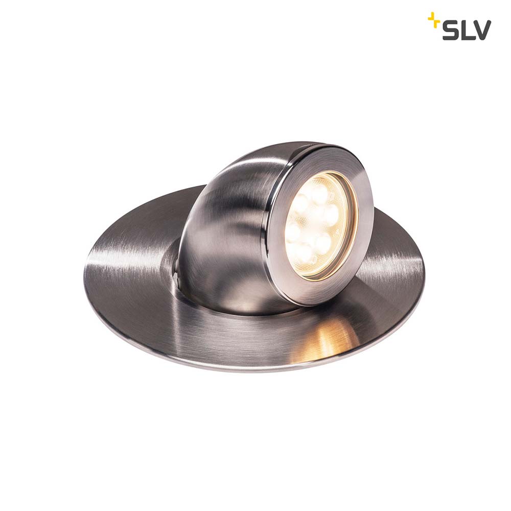 S.Luce SLV GIMBLE OUT 150 LED Bodeneinbauleuchte Edelstahl 316 3000K 36° IP67