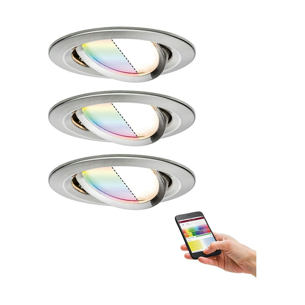 LED Einbauleuchte Smart Home Zigbee Nova Plus Basis-Set RGBW 1