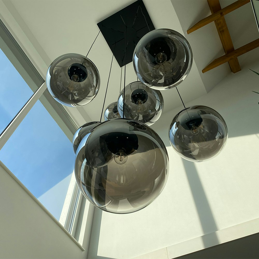 s.LUCE pro Progress lampe de galerie verre avec dégradé de couleurs 5m de suspension 2
                                                                        