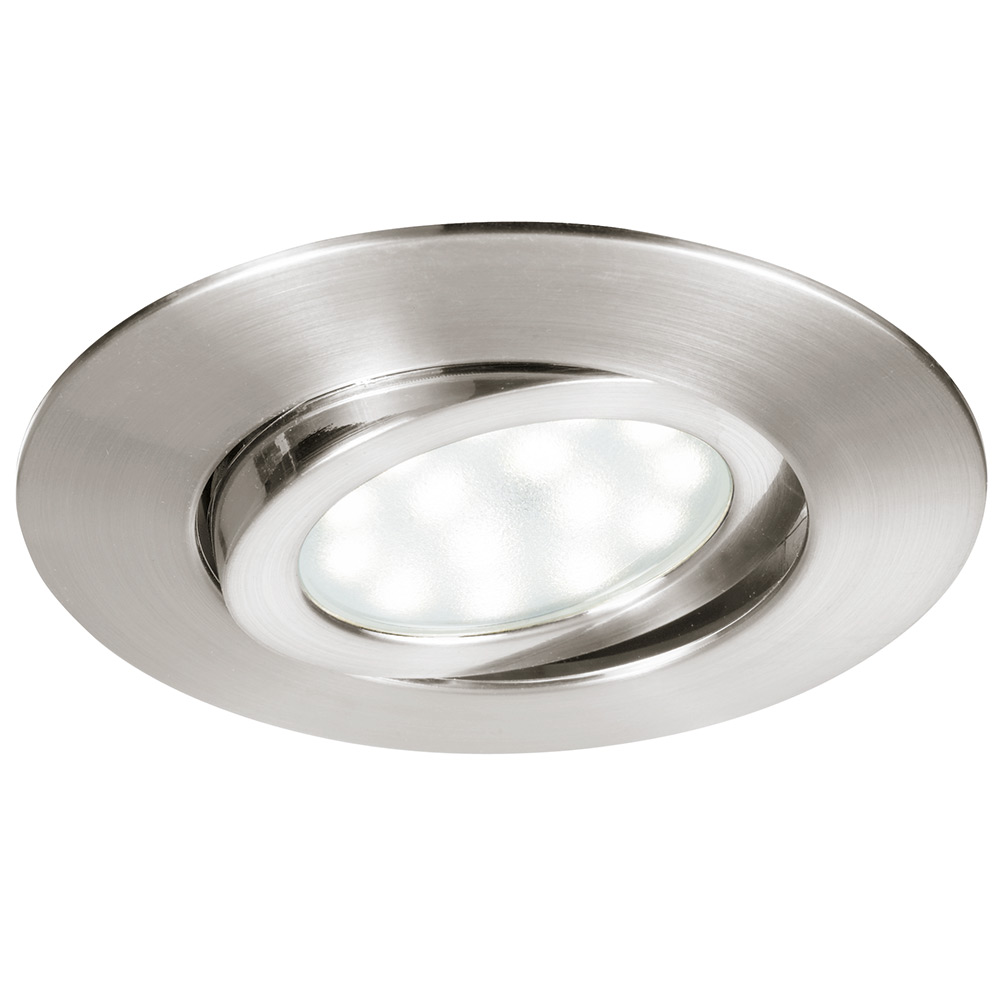 S.Luce LED Einbaulampe Movibile IP44 Nickel