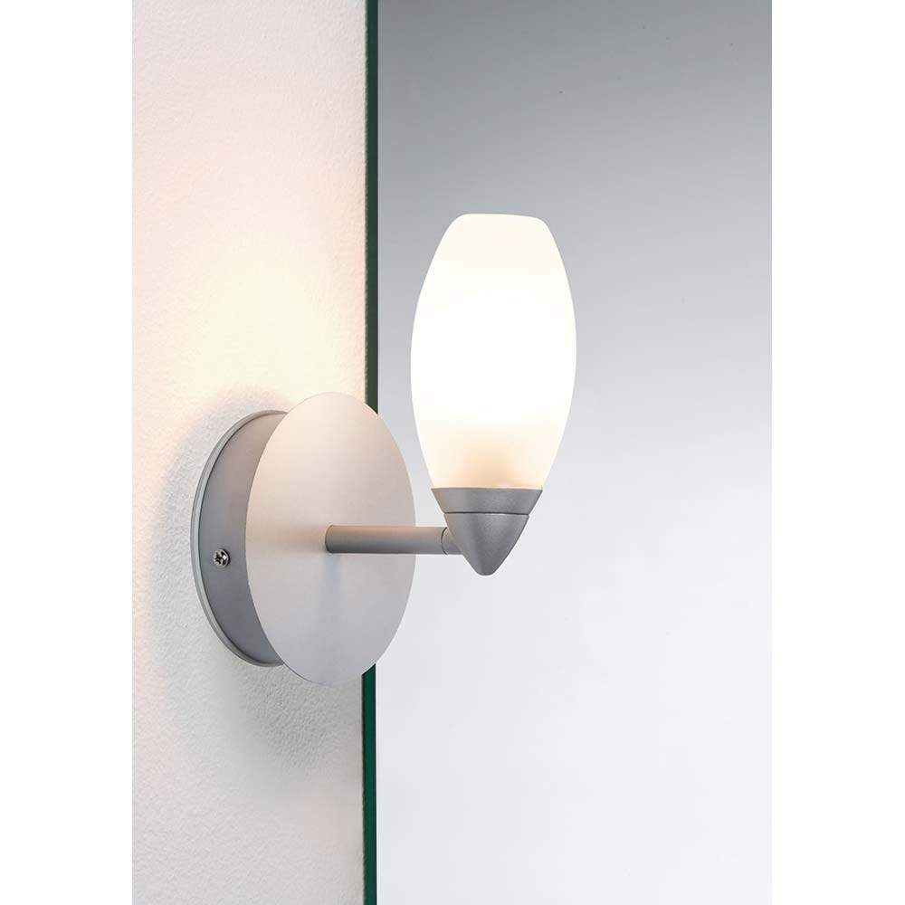 S.Luce Wandleuchte Carina WL IP44 max. 28W G9 Satin Glas