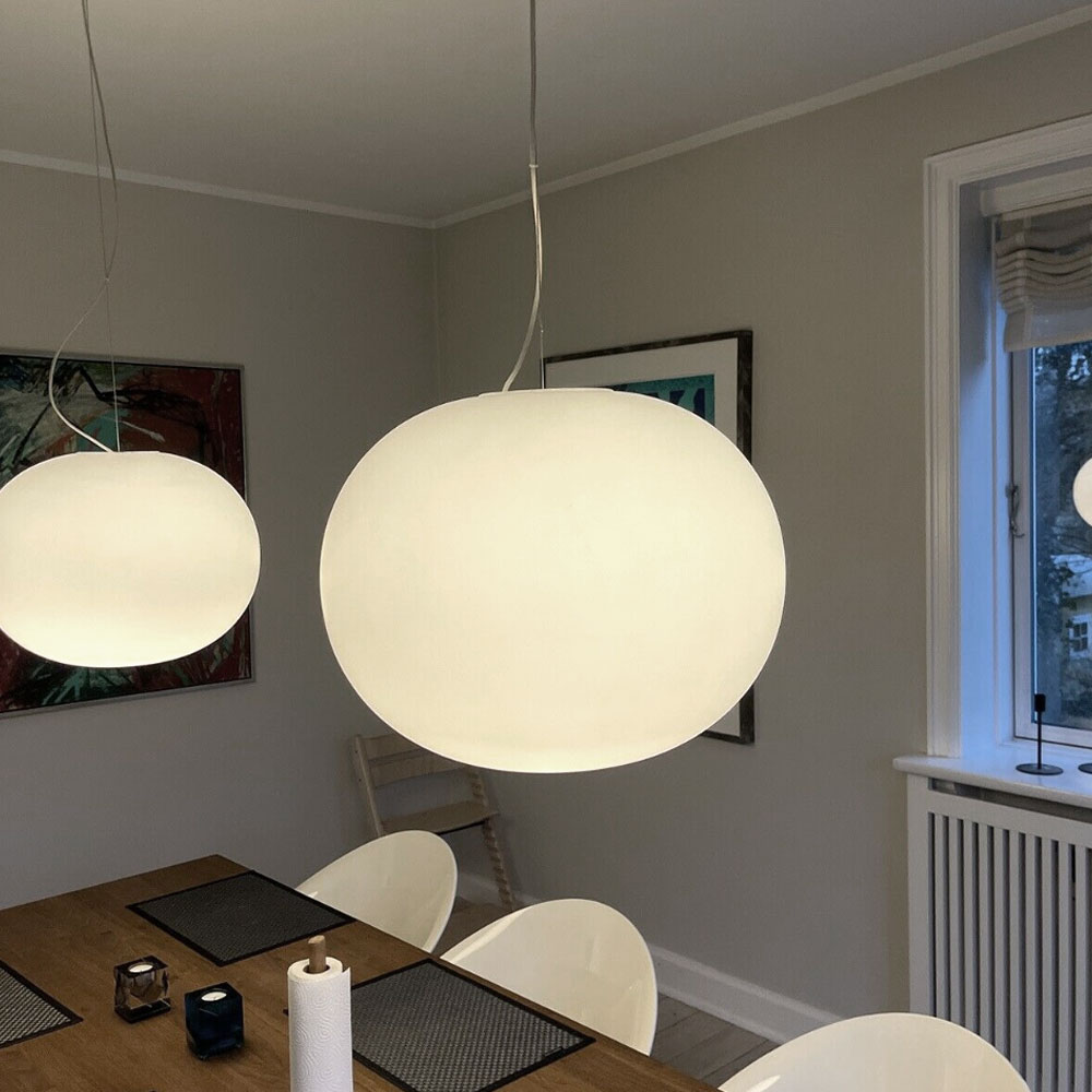 S.Luce FLOS Glo-Ball S2 Hängelampe Glas Ø 45cm