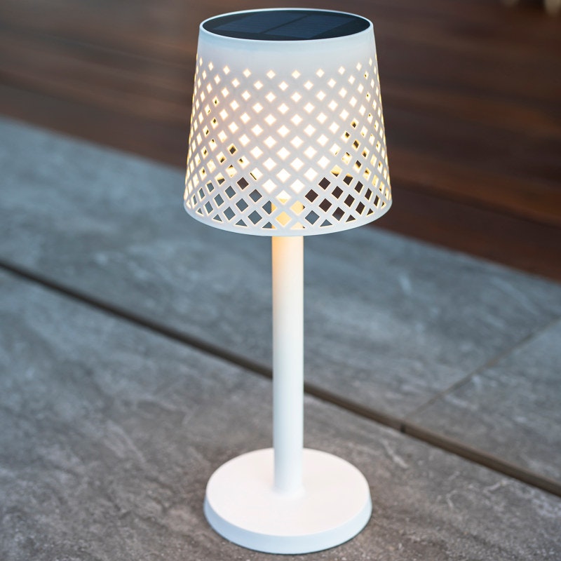 Licht-Trend 5 in 1 Lampadaire et lampe de table Greta réglable avec piquet de terre blanc thumbnail 3