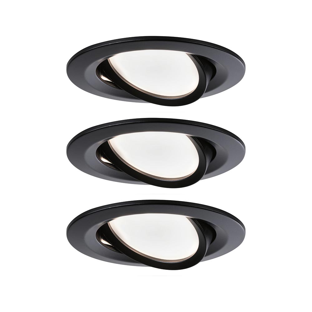 S.Luce LED Einbauleuchte Nova LED Schwarz-Matt