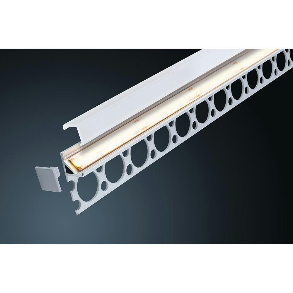 LumiTiles LED Strip Profil Frame 1m Alu-Eloxiert Satin thumbnail 5