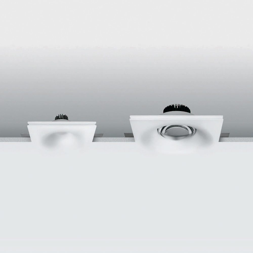 S.Luce Linea Light Gypsum Eye LED-Einbauspot 24,2cm