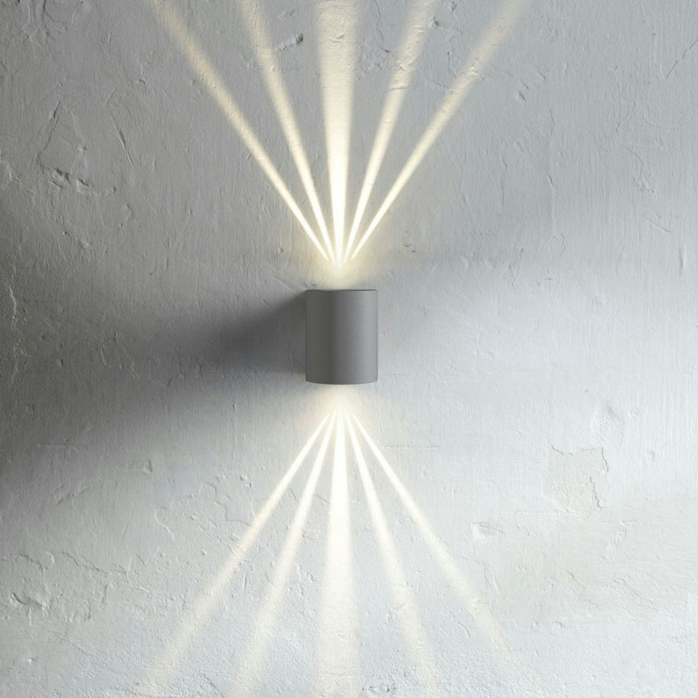 Baleno Außen LED-Wandlampe + Lichtfilter Grau
                                        