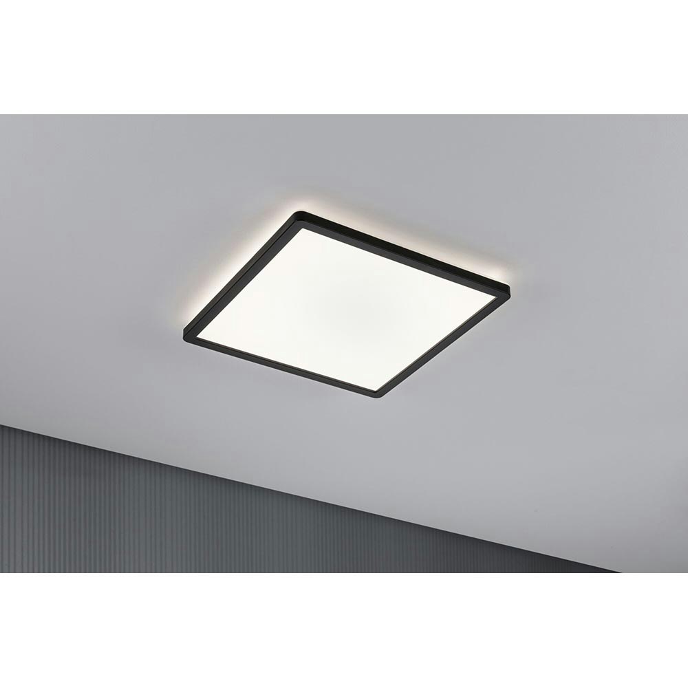 Panneau LED de plafond et de mur Atria Shine 4000K noir thumbnail 4