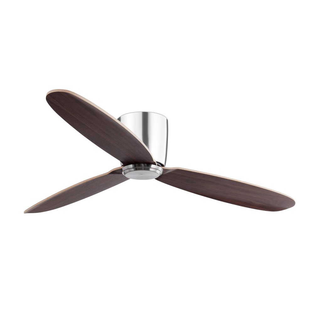 S.Luce Deckenventilator NIAS Ø132cm Nickel 3 Flügel IP44 Nickel-Matt