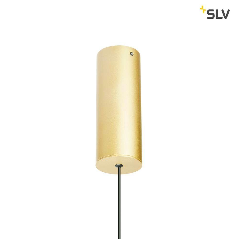 SLV Helia 30 LED Pendelleuchte Messing Gebürstet Aufbau thumbnail 2