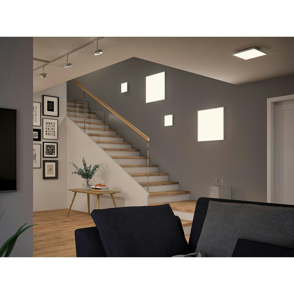 Pannello LED da parete e soffitto Velora con dimmer a 3 livelli Bianco