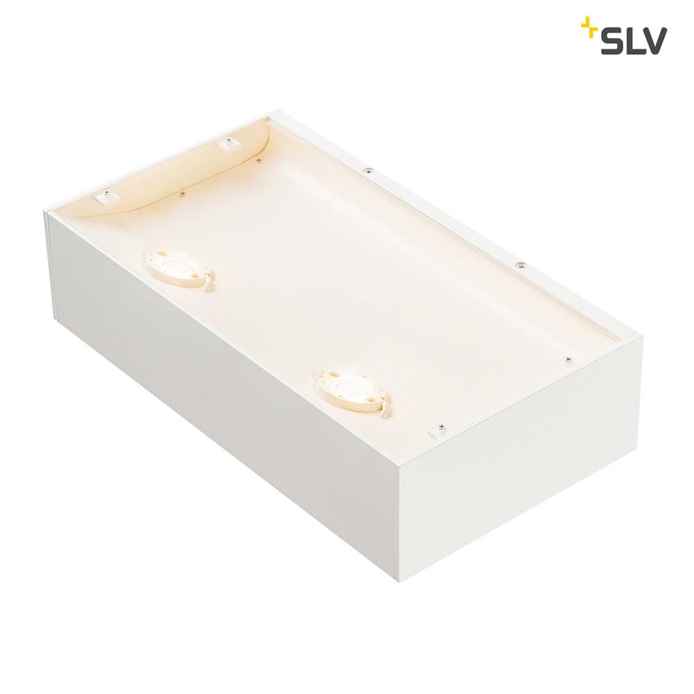 S.Luce SLV Shell 30 LED Wandaufbauleuchte Weiß