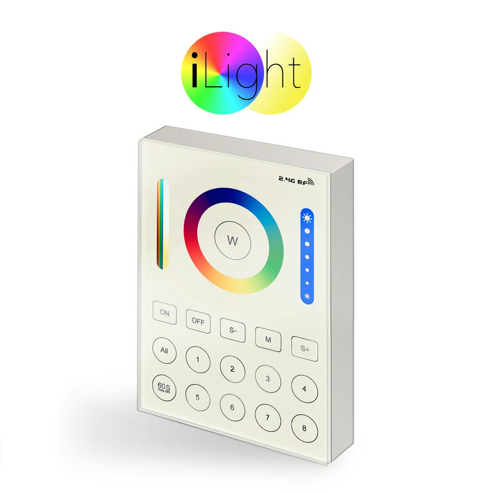 iLight 8-Zonen Touch Panel für Leuchtmittel & Strip RGB + CCT
                                        