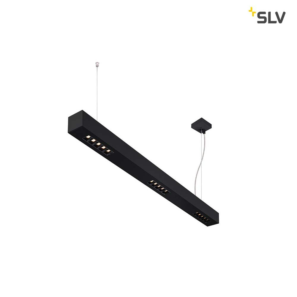 SLV Q-Line LED Pendelleuchte 1m Schwarz 3000K zoom thumbnail 2